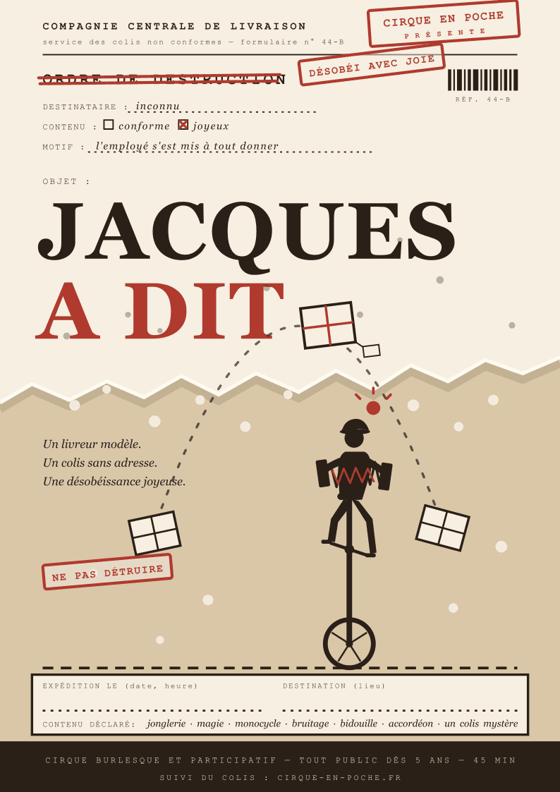 Affiche Jacques à dit